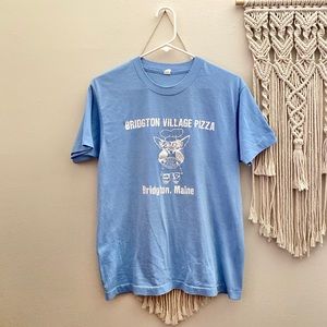 Vintage Single Stitch Bridgton Pizza Gizmo Shirt